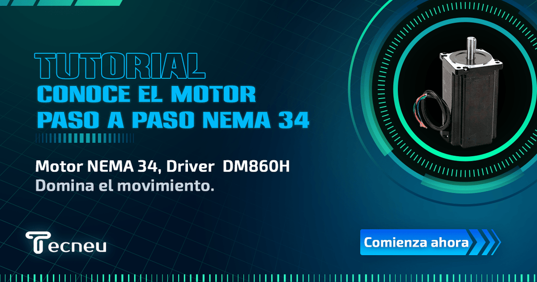 Integrando el motor paso a paso NEMA 34 con el Driver DM860H y una Fuente Conmutada de 48V - Tecneu