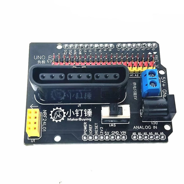 Kit Arduino UNO SMD + Shield Control Remoto PS2 + Mando Emisor y Receptor - Tecneu