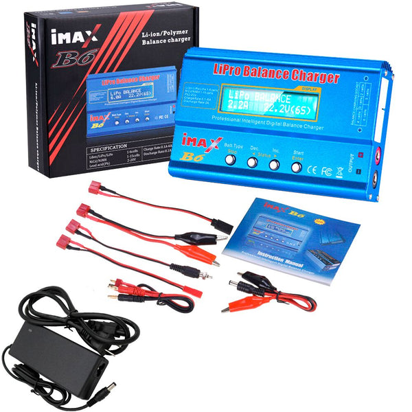 Cargador Eliminador Batería Imax B6 Nimh Lipo 1 - 6s Nicd 80w - Tecneu