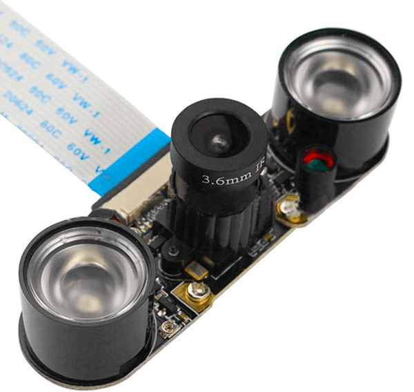 Cámara Raspberry Pi Ov5647 Enfoque Ajustable Visión Nocturna 5MP - Tecneu