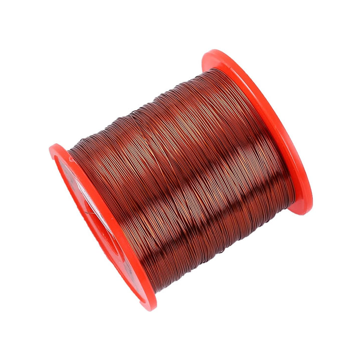 Rollo Bobina Alambre Magneto Esmaltado 500g 100% Cobre 28AWG - Tecneu