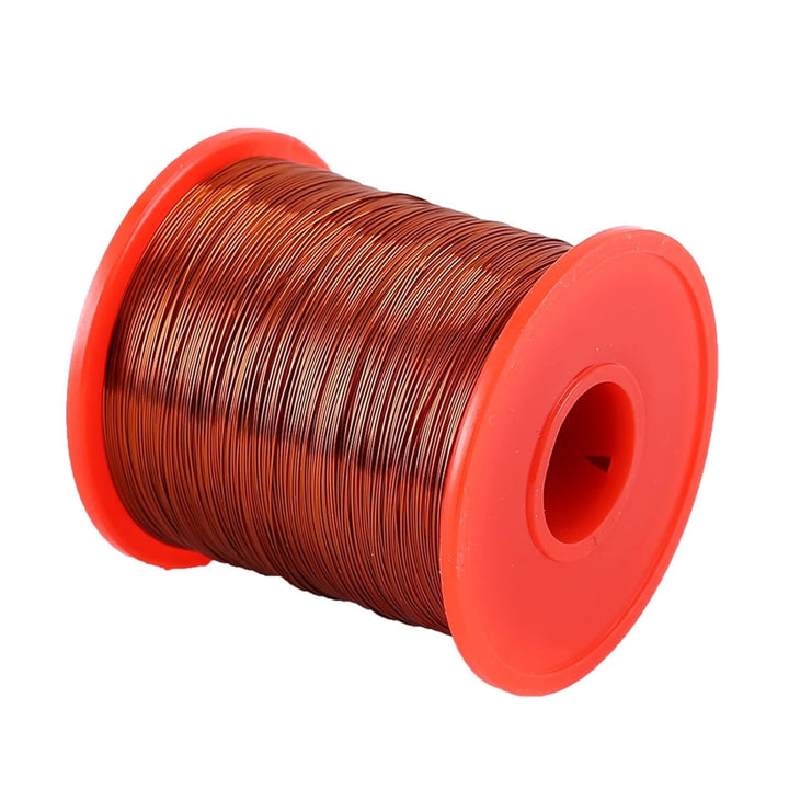 Rollo Bobina Alambre Magneto Esmaltado 500g 100% Cobre 28AWG - Tecneu