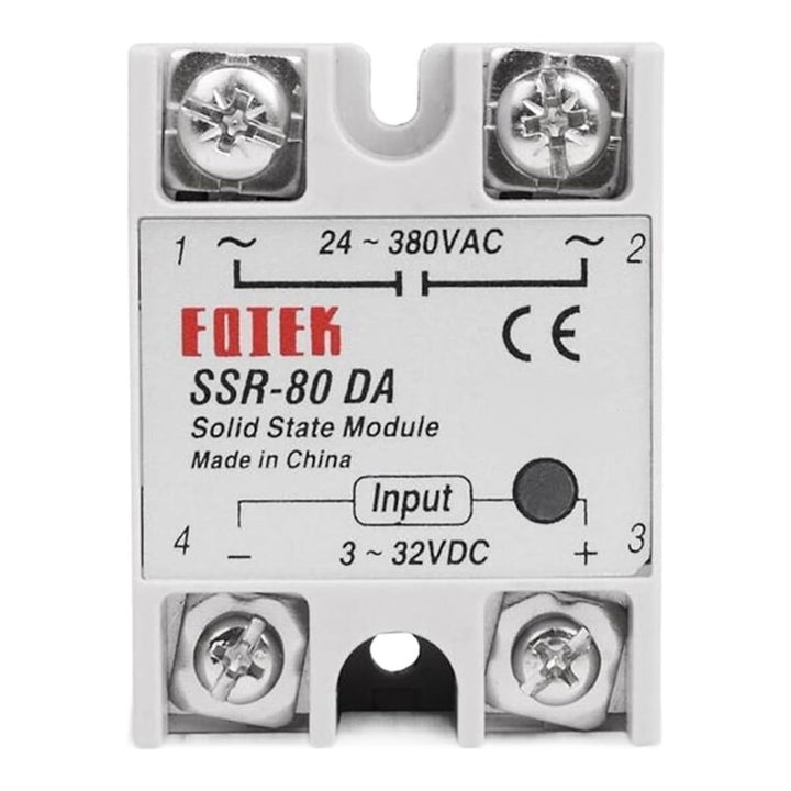 Relé de Estado Sólido SSR - 80 - DA - 80A 24 - 380V AC - Tecneu