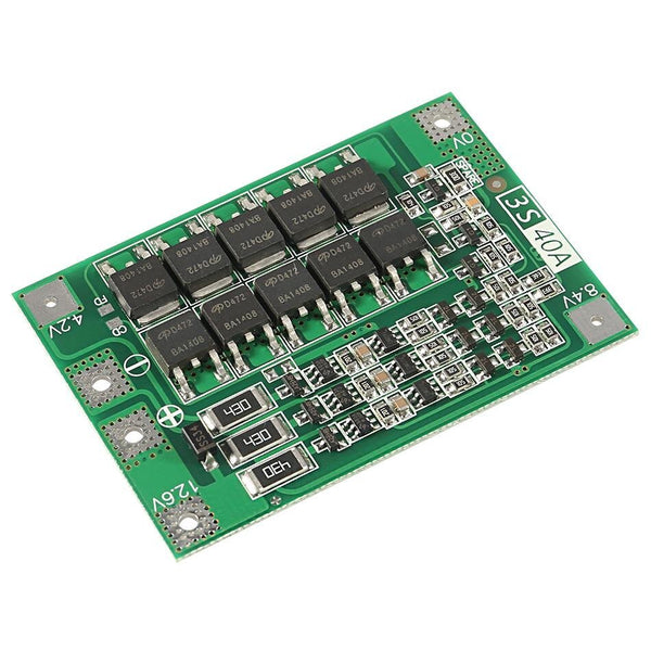 Módulo De Carga/ Descarga De Baterías Litio Bms 12.6v 40a 3s