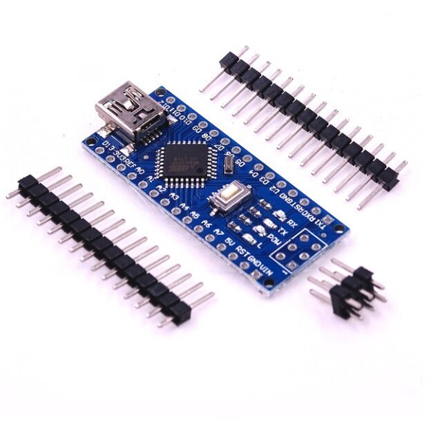 Tarjeta de desarrollo Nano V3.0 Atmega 328p Pines Desoldados - Tecneu