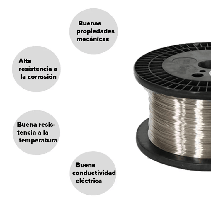 1 Metro Resistencia De Alambre Nicromo Calibre 18AWG 1mm Cr20Ni80 - Tecneu