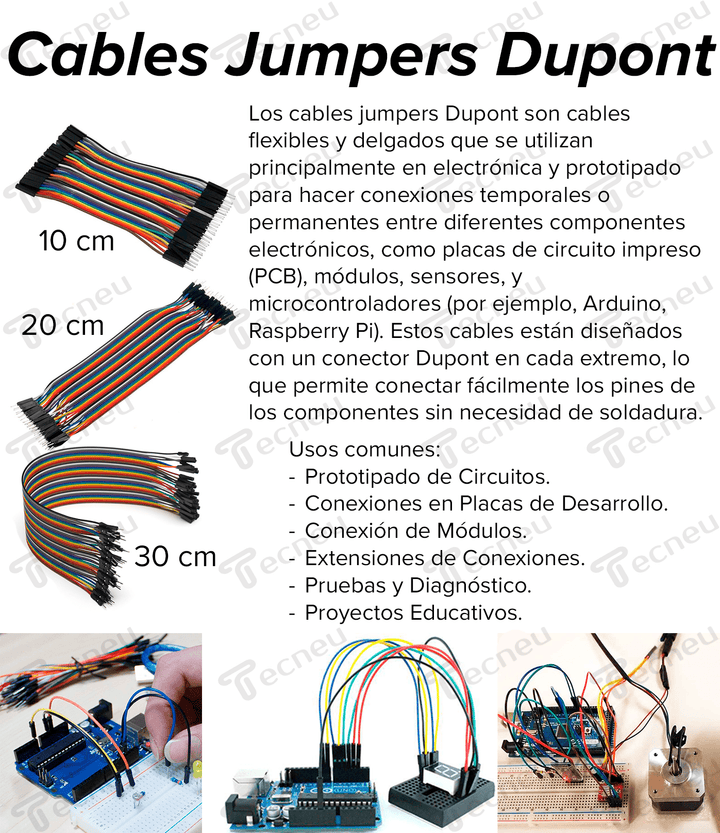 Cable Jumpers Dupont M - m 65 Pzas - Tecneu