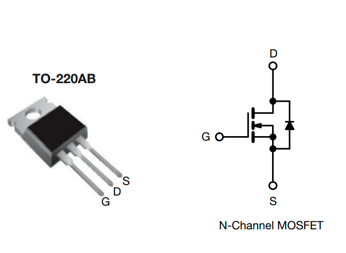 IRFZ44N Transistor MOSFET Canal N 55V 49A TO - 220 - 3 - Tecneu