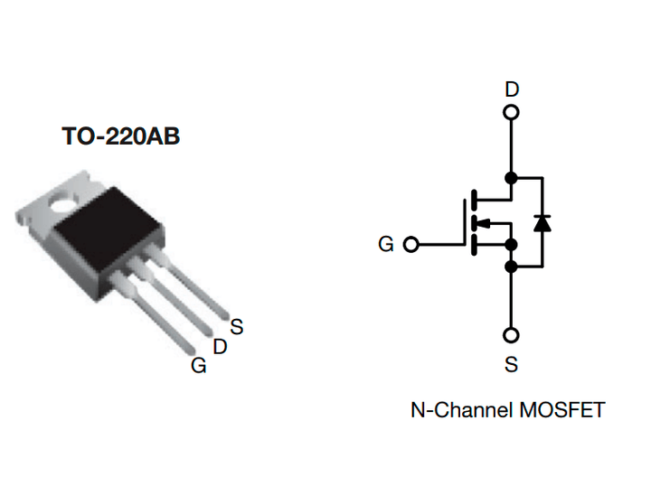 IRF520 Transistor MOSFET Canal N 100V 9.2A TO - 220 - 3 - Tecneu