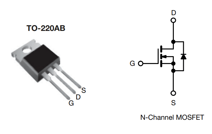 IRF840 Transistor MOSFET Canal N 500V 8A TO - 220 - 3 - Tecneu