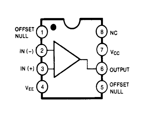 LM741CN Amplificador Operacional de uso General DIP - 8 - Tecneu