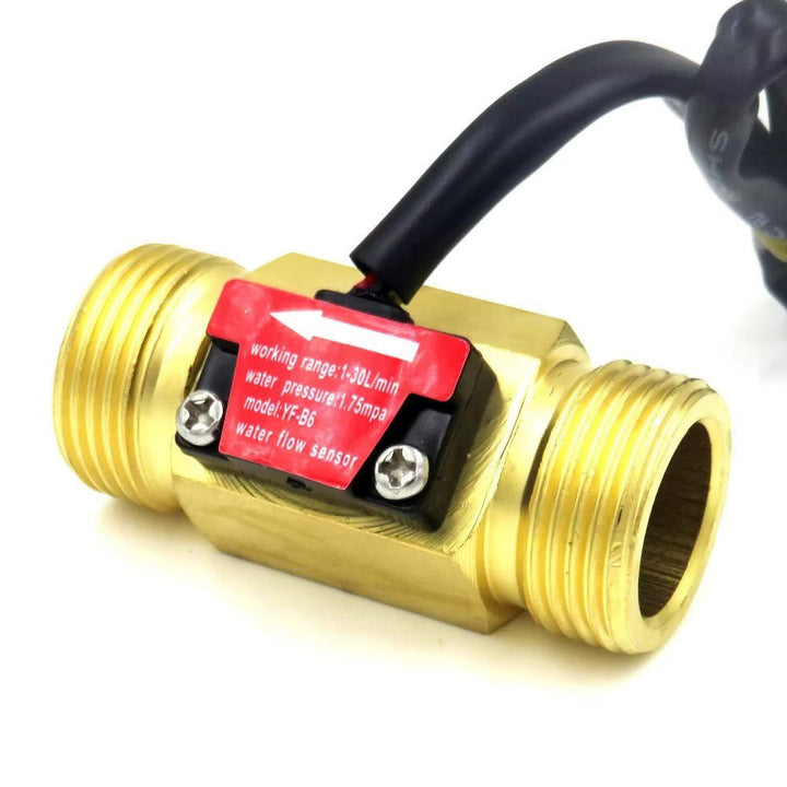 Caudalímetro Metálico YF - B6 - Sensor de Flujo de Agua 3/4” - Tecneu