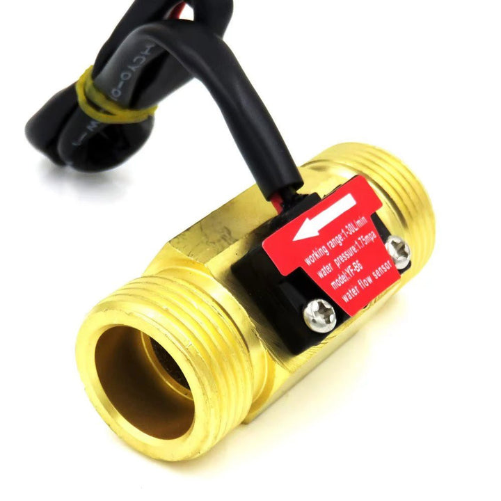 Caudalímetro Metálico YF - B6 - Sensor de Flujo de Agua 3/4” - Tecneu