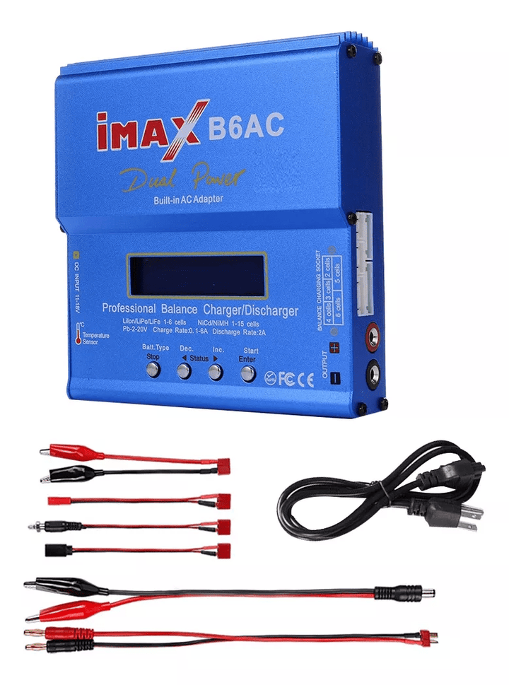 Cargador De Baterías Imax B6ac 110v 12vdc 50w Robotica Dron - Tecneu