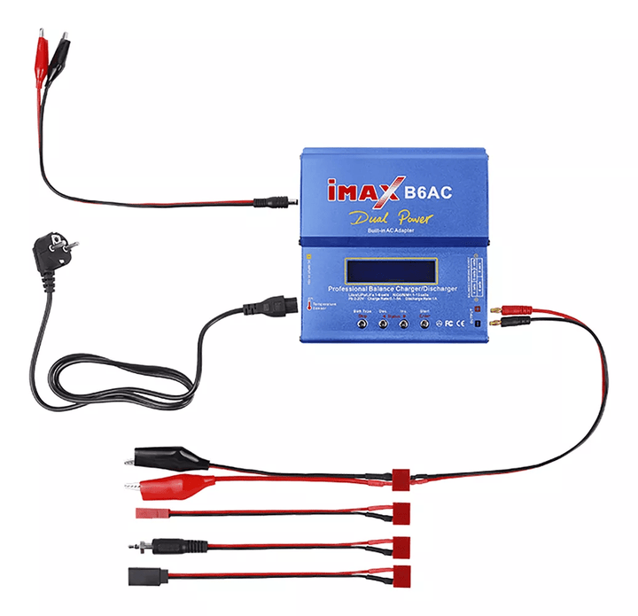 Cargador De Baterías Lipo Imax B6ac + Adaptador Multicarga - Tecneu