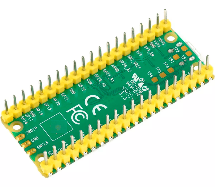 Raspberry Pi Pico micro USB pines soldados Dual - Core RP2040 - Tecneu