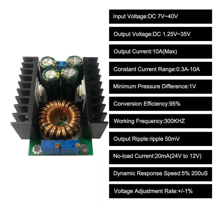 Modulo Regulador De Voltaje Xl4016 Step Down 300w 9a - Tecneu