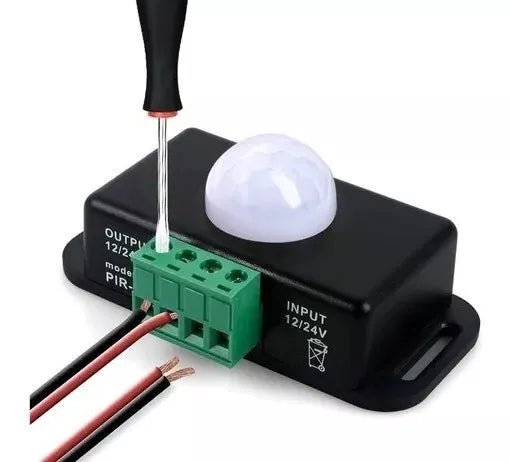 Sensor Pir De Movimiento 12v - 24v 8a Interruptor Ajustable - Tecneu