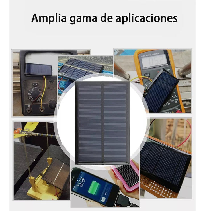 Celda Solar 5v 1w, Panel Fotovoltaico 150ma/160ma Cargador - Tecneu