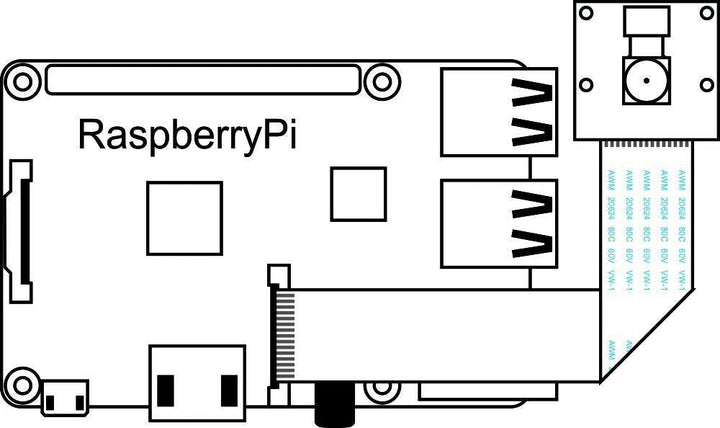 Cámara Raspberry V1.3 Ov5647 Omnivision Pi 5mpx Full HD CSI - Tecneu