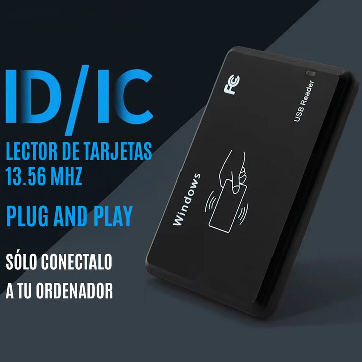 Lector de Tarjetas RFID 13.56MHZ Registro Entradas y Salidas R20C - Tecneu