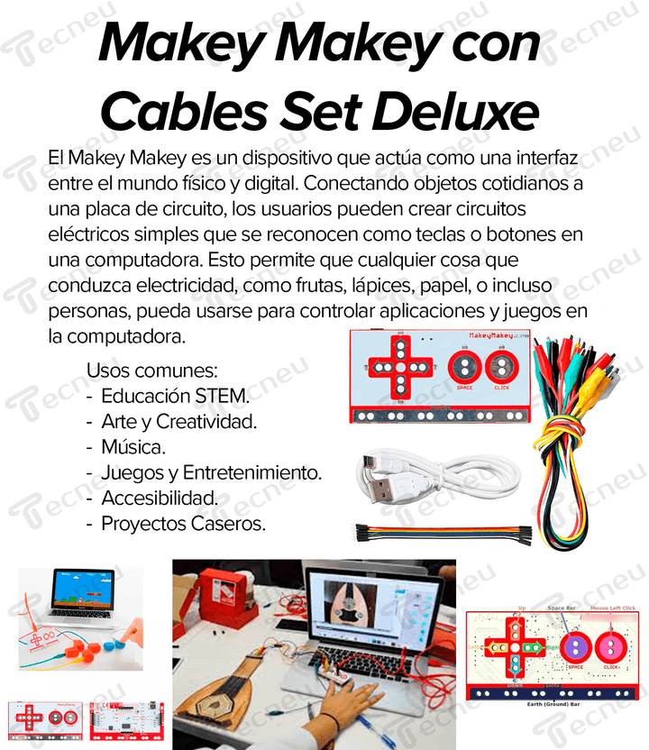 Makey Makey Con Cables Set Deluxe - Tecneu