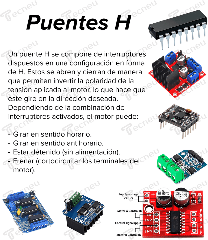 Puente H Driver Motor A Pasos L9110s - Tecneu