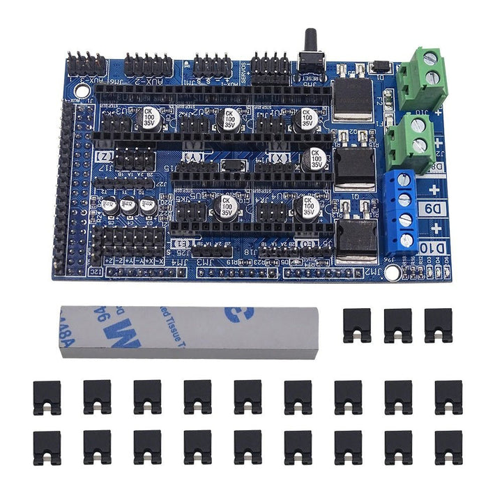 Tarjeta RAMPS 1.6 Shield para CNC e Impresoras 3D con Disipador de Calor - Tecneu