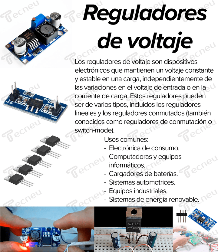 Regulador De Voltaje Dc - dc Lm2596 - Tecneu