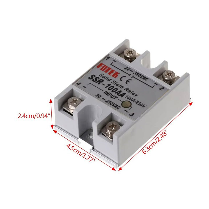 Relevador de Estado Sólido SSR - 100 - AA Relay 100A Vac - Tecneu