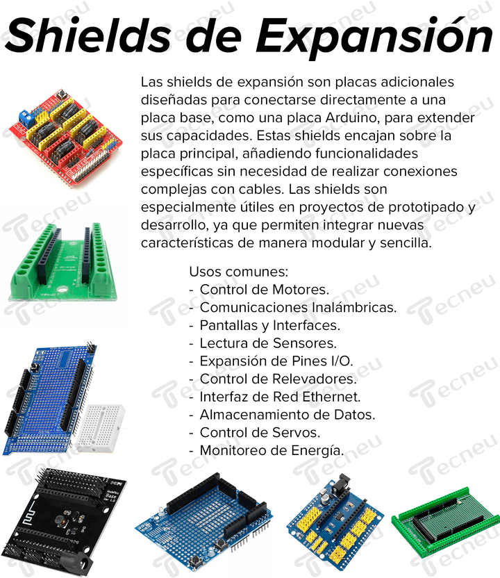 Screw Shield Tarjeta de desarrollo Nano V3.0 - Tecneu