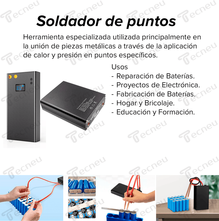 Kit Soldadora Por Puntos Dh20 Pro 9 Engranajes Con 2 Plumas Y Tira Niquel - Tecneu