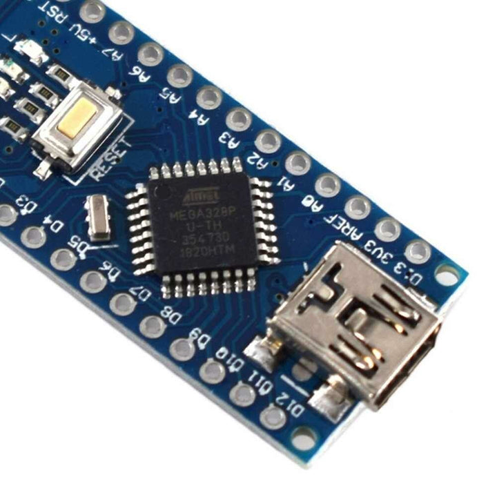 Tarjeta de desarrollo Nano V3.0 Atmega 328p Pines Desoldados - Tecneu