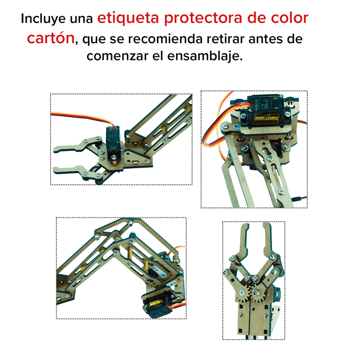 Carro Robot Arduino Programable Omnidireccional Con Brazo y Llantas De Repuesto N20 - Tecneu