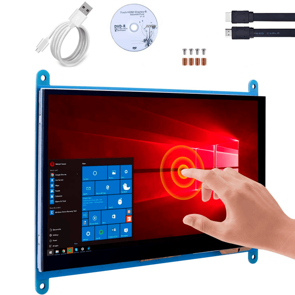 Pantalla Touch 7 Pulgadas Lcd 1024x600 Tactil Raspberry Pi - Tecneu