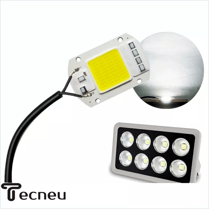 Chip Led Cob 50w Repuesto Blanco Frío Directo 110v Smart - Tecneu