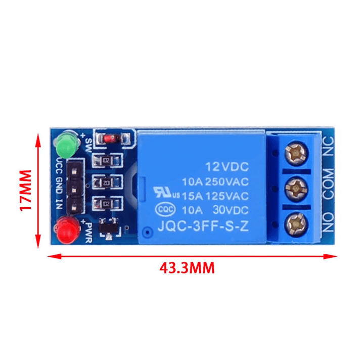 Modulo Relevadores Relay 1 Canal 12v - Tecneu