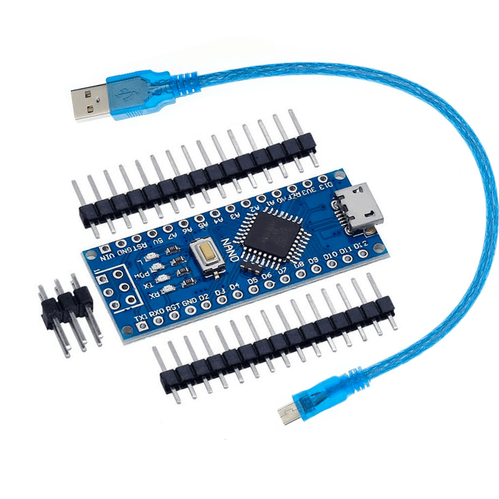 Tarjeta de desarrollo Nano V3.0 Atmega 328p Pines Desoldados - Tecneu