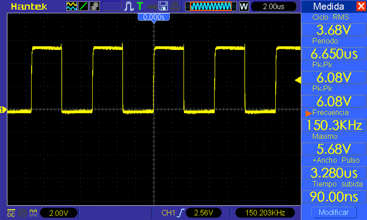 Módulo Generador PWM 2 Salidas LCD 1Hz - 150kHz 3.3 - 30V Serial - Tecneu