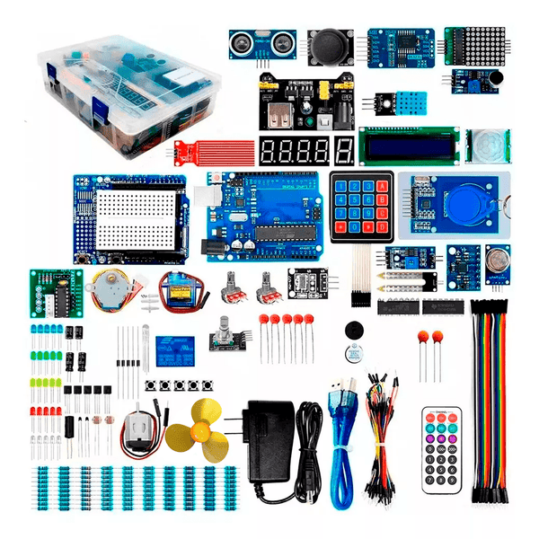 Kit Completo Educativo Premium Para Tarjetas Uno R3 Dip Caja (298) - Tecneu