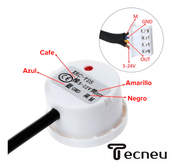 Sensor Nivel De Agua Liquido Cisterna Sin Contacto Xkc - y25 - v - Tecneu